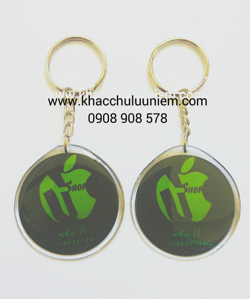 Móc khóa deo lam theo yeu cau cho cua hang dien thoai