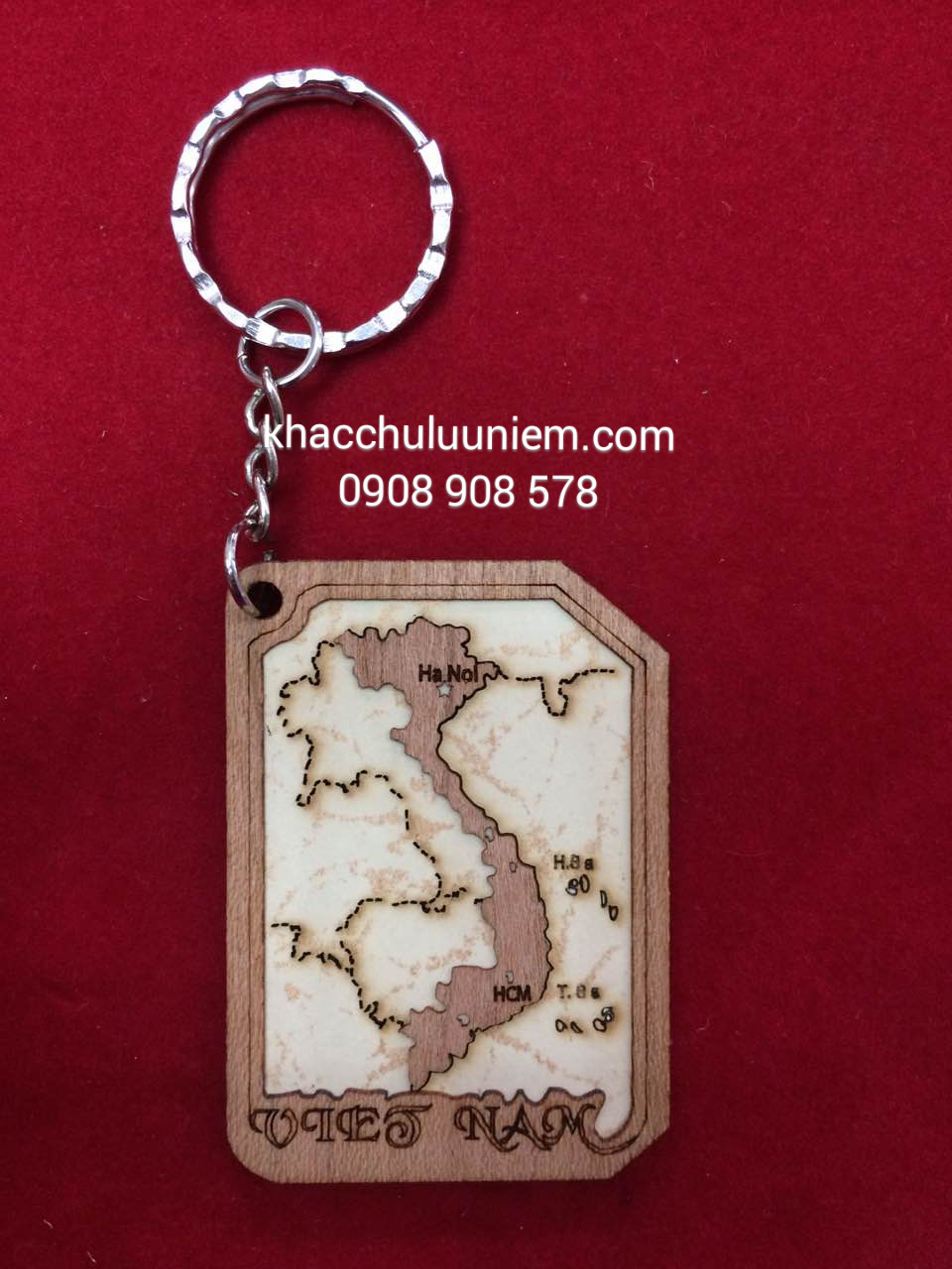 moc khoa go keychan ban do viet nam