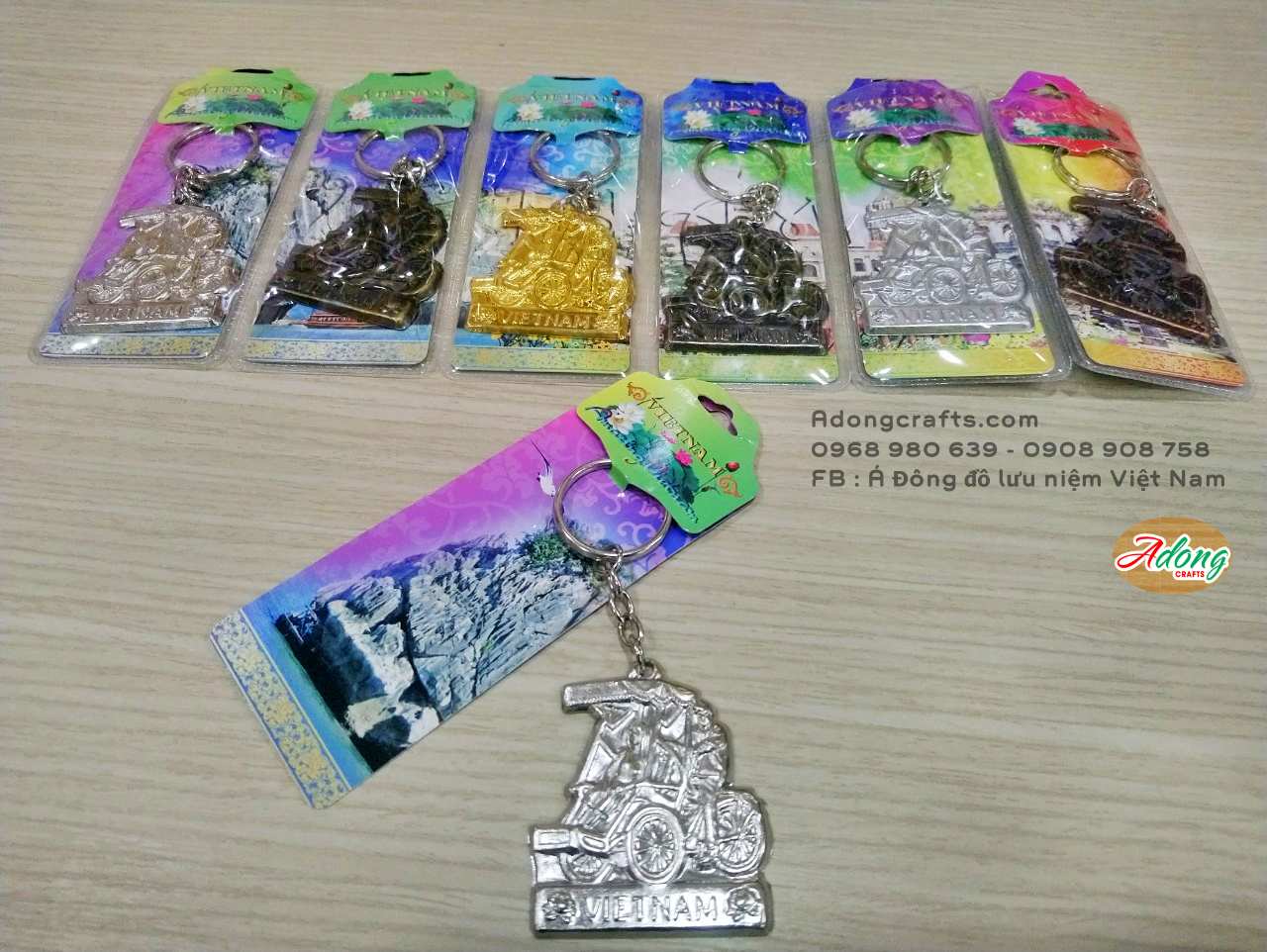 moc khoa keychain qua tang luu niem viet nam