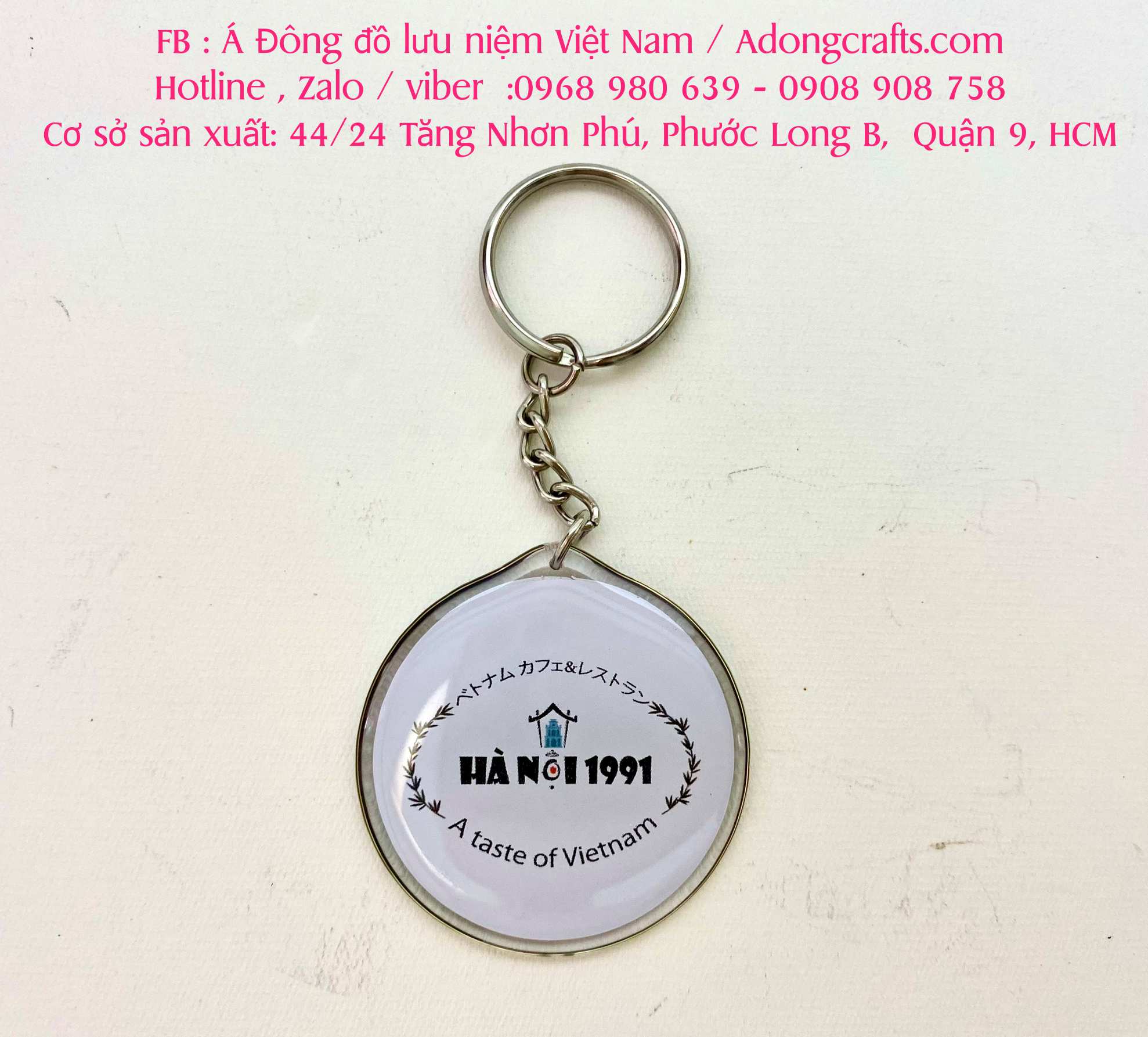 dat lam móc khóa ở đau