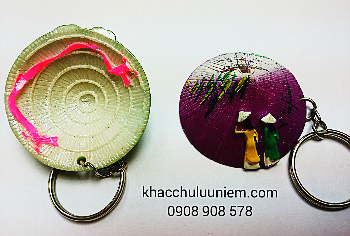 móc khóa nón lá viet nam nhieu mau