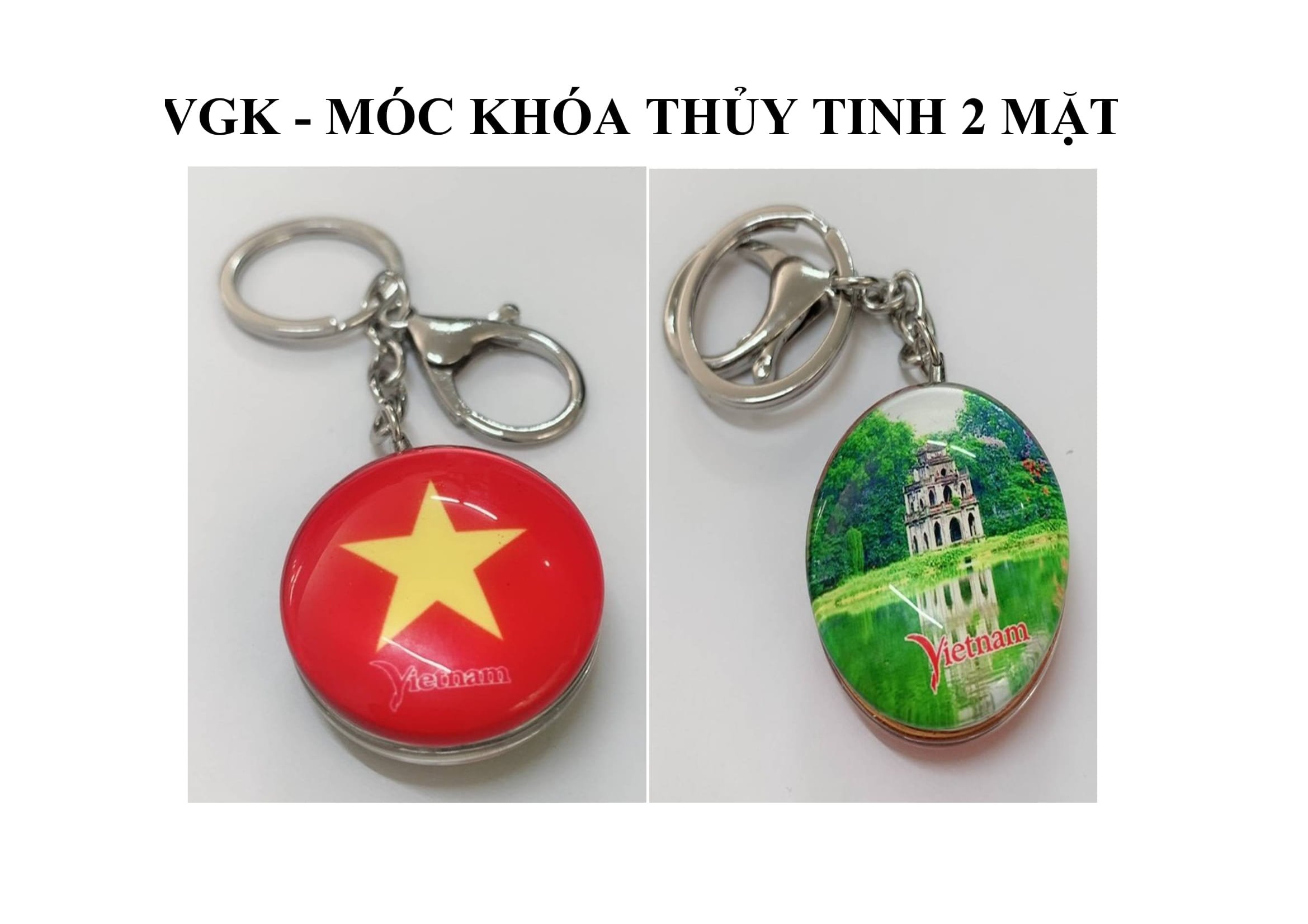 móc khoa thủy tinh luu niệm việt nam