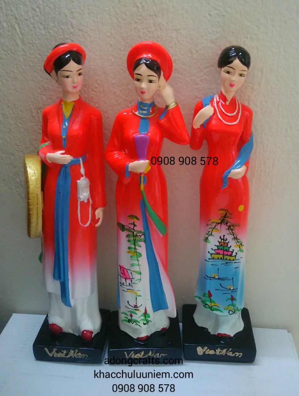 bộ tuong co gai ba mien bac trung nam viet nam