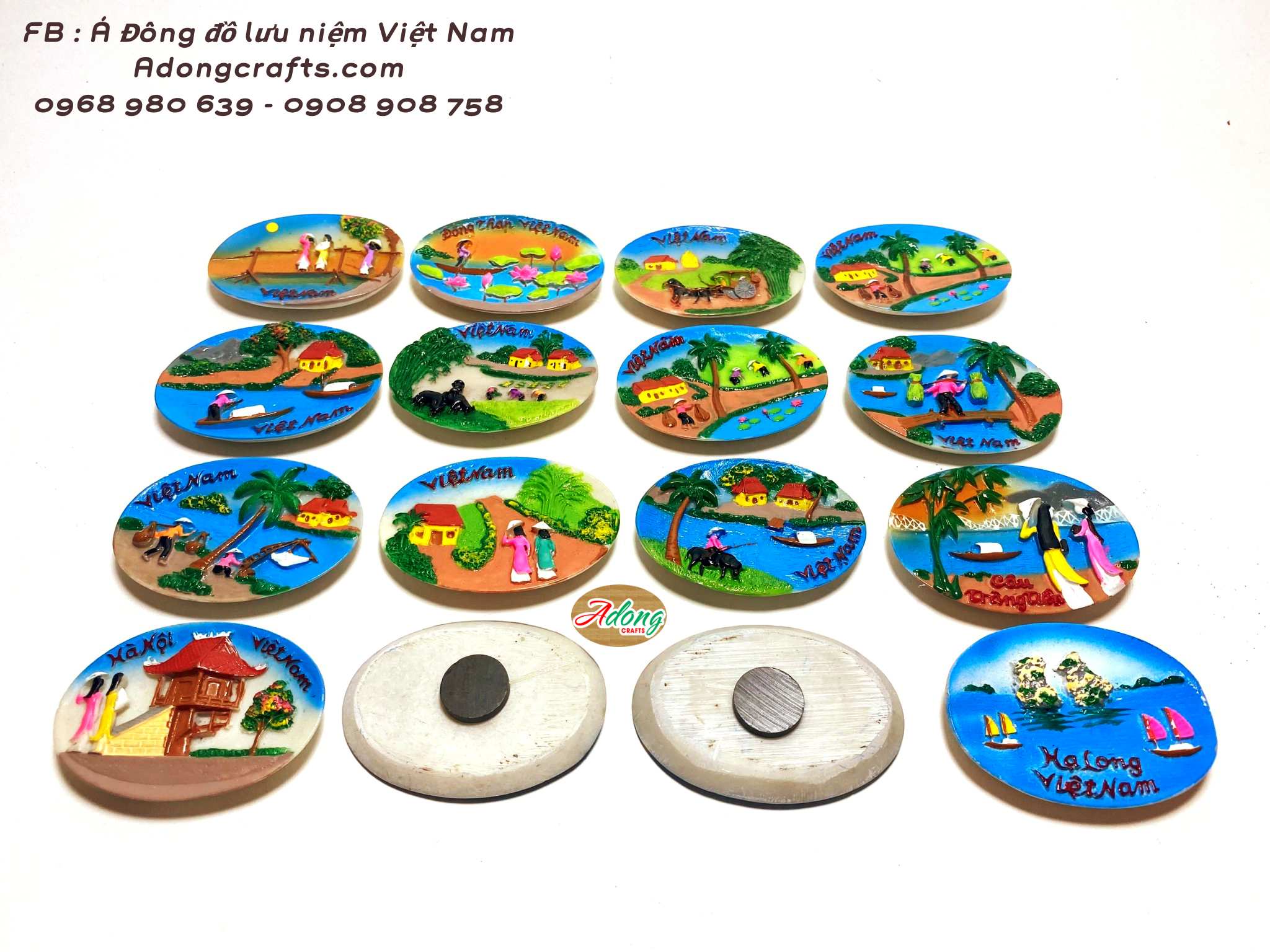 magnet canh dia danh phong canh lang que viet nam
