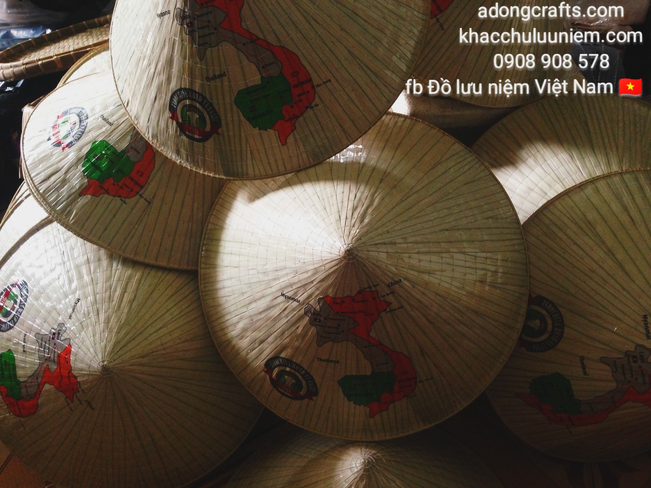 Nón lá in hình bản đồ hành trình xuyên Đông Nam Á của 4tour