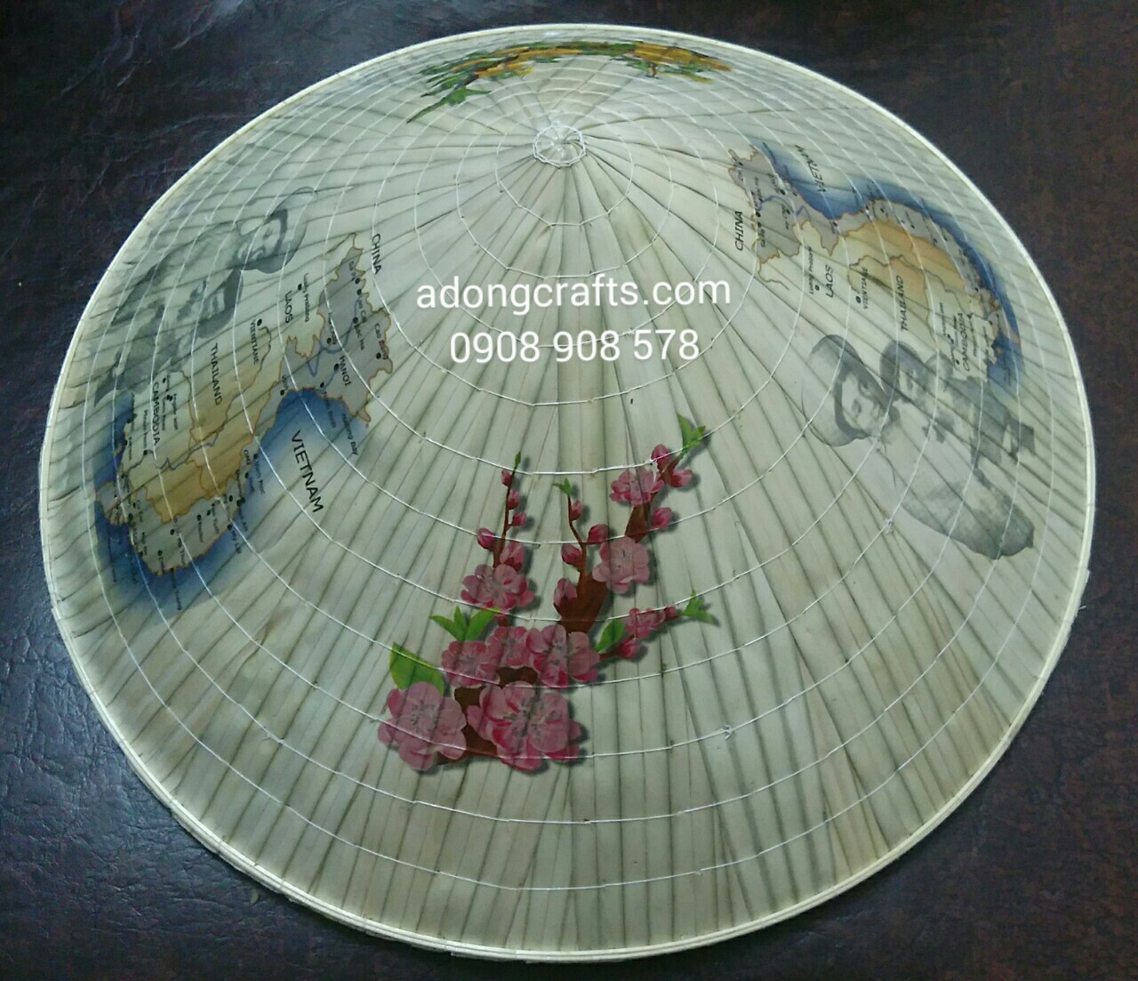 TRANH NON LA IN HINH HOA MAI