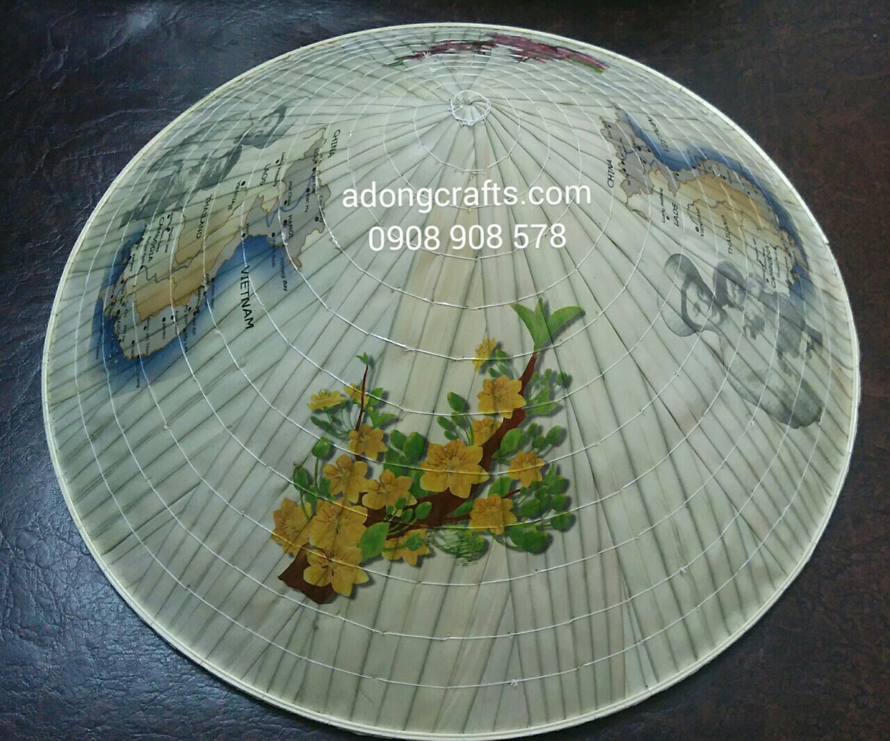 NON LA IN HINH HOA MAI