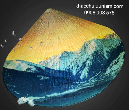 nón lá in hình 3d