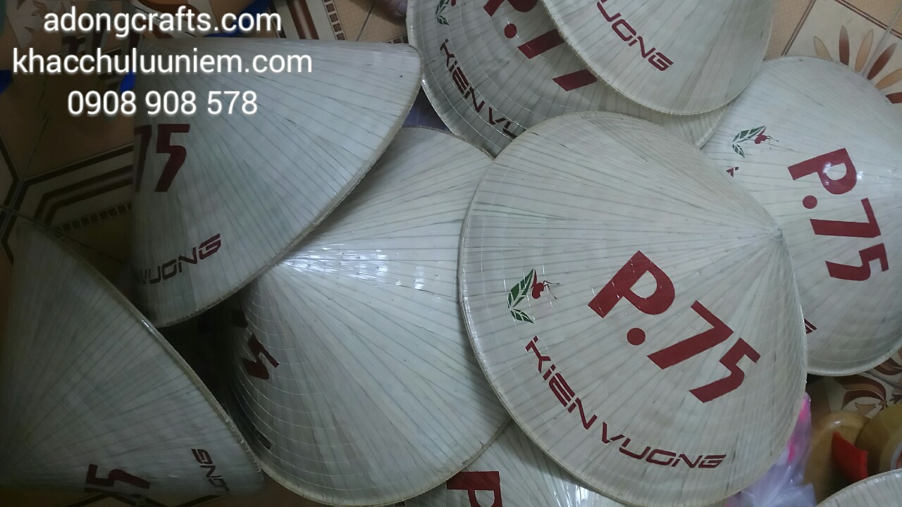 non la in logo va ten thuong hieu cong ty kien vuong