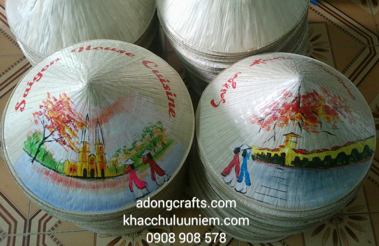 mua non la trang tri vẽ in logo o dau