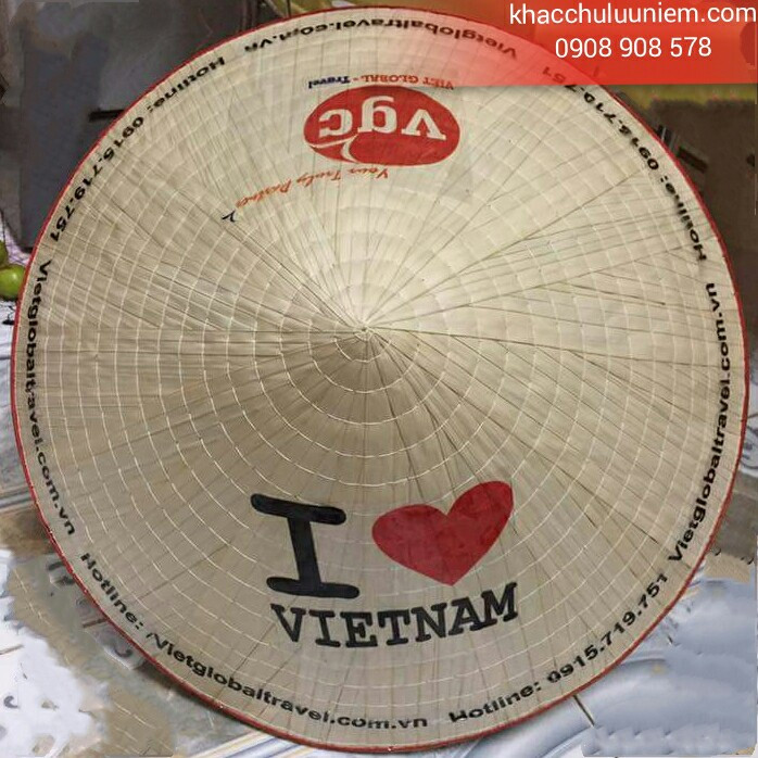 nón la in logo theo yeu cau