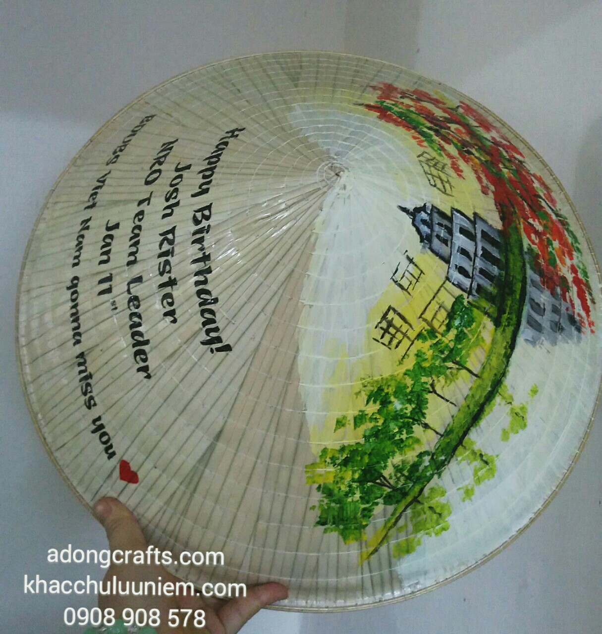 tranh non la ve qua sinh nhat