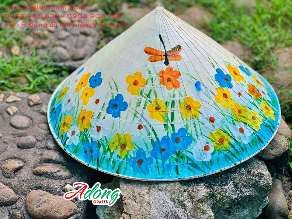 non la vẽ trang tri hinh cac loại hoa