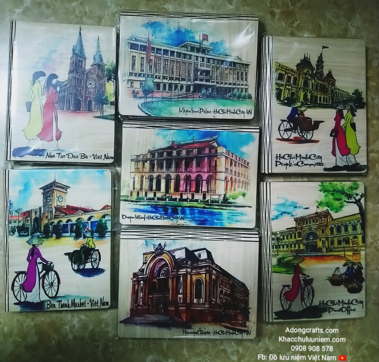 Sổ go moc hinh anh phong canh dia danh noi tieng viet nam