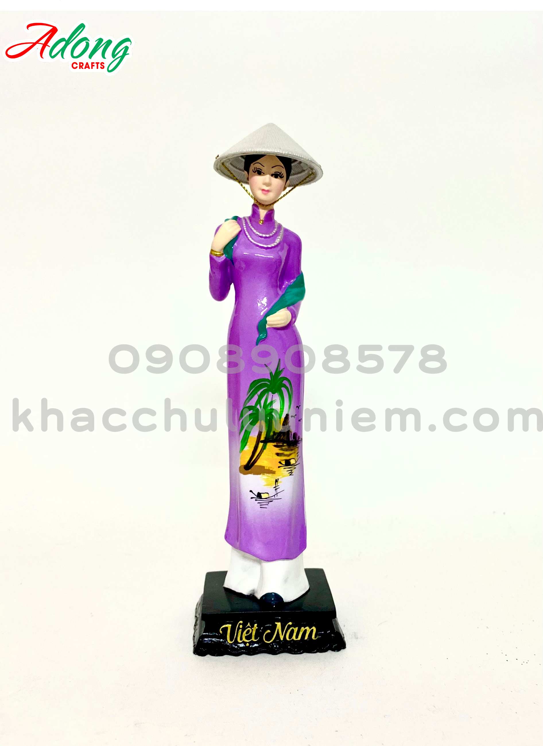 tuong co gai viet nam doi non la qua tang luu niem