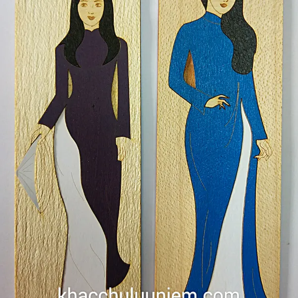 Bookmark đánh dấu trang sách được làm bằng gỗ