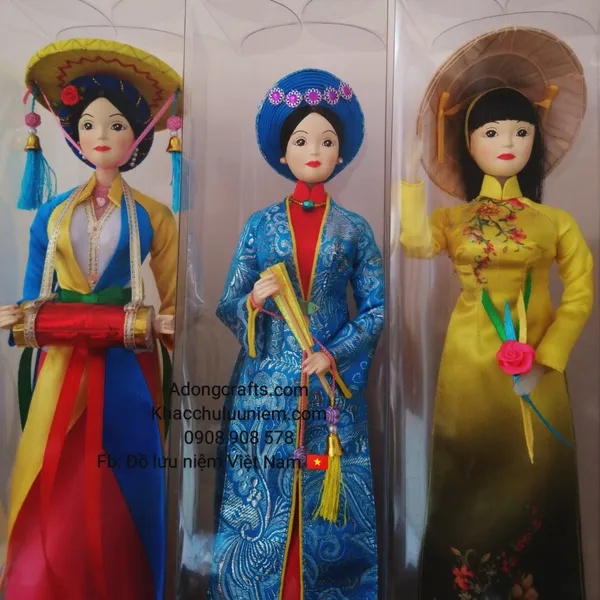 Búp bê cô gái ba miền Bắc Trung Nam