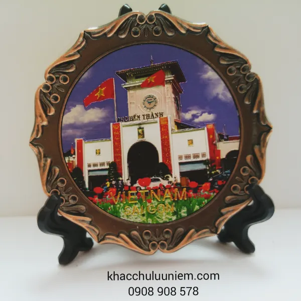 Đĩa sắt phong cảnh lưu niệm