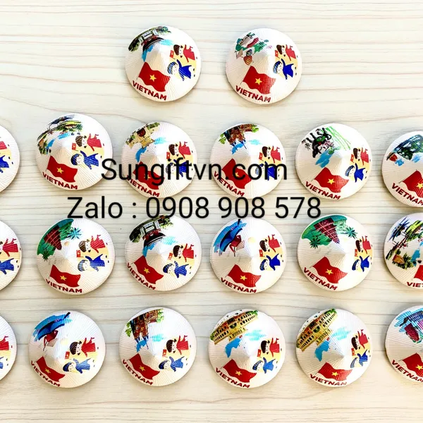 Hít nam châm magnet hình nón lá lá cờ
