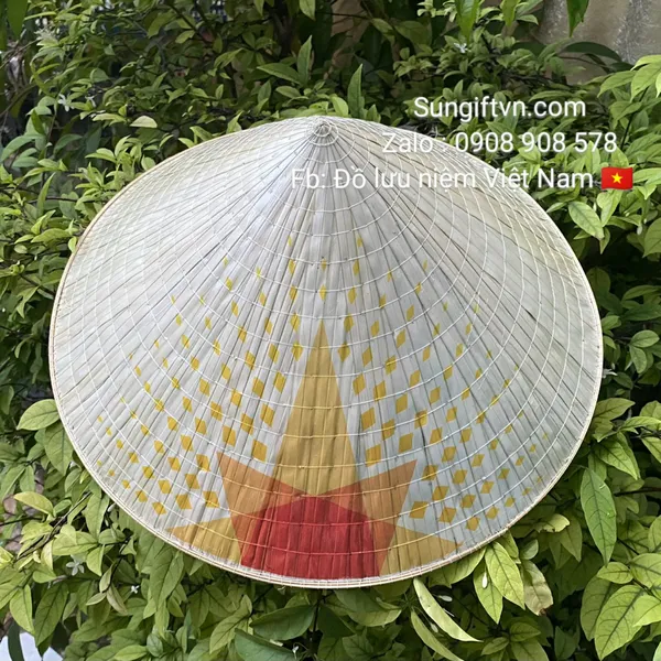 in nón lá trên khổ lớn