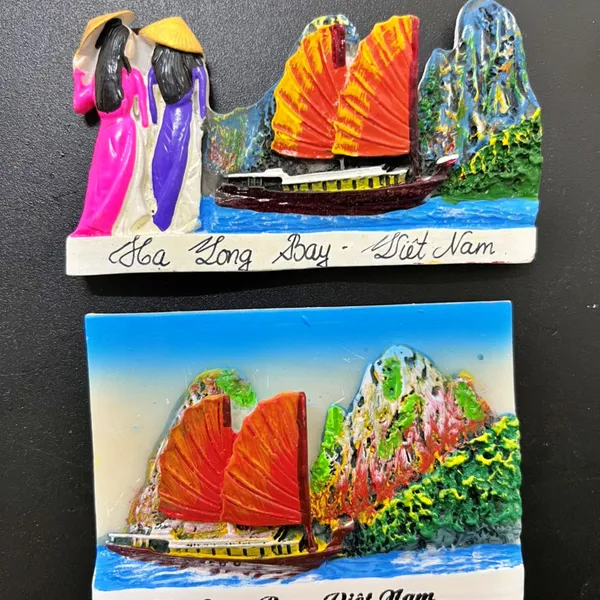 Magnet 3D lưu niệm hình Hạ Long chất liệu bột đá poly - Quà tặng lưu niệm Việt Nam