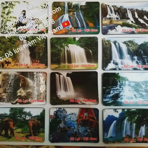 Magnet hit nam châm gắn tủ lạnh hình Đà Lạt
