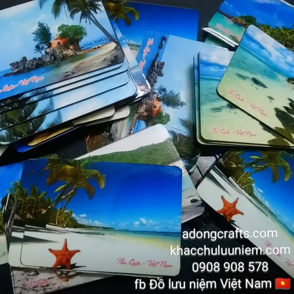 Magnet nam châm thủy tinh hữu cơ hình Phú Quốc