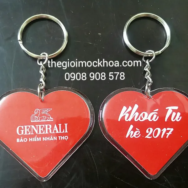 Móc Khóa hình trái tim