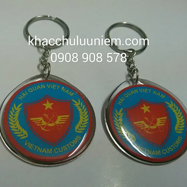 Móc khóa logo làm theo yêu cầu