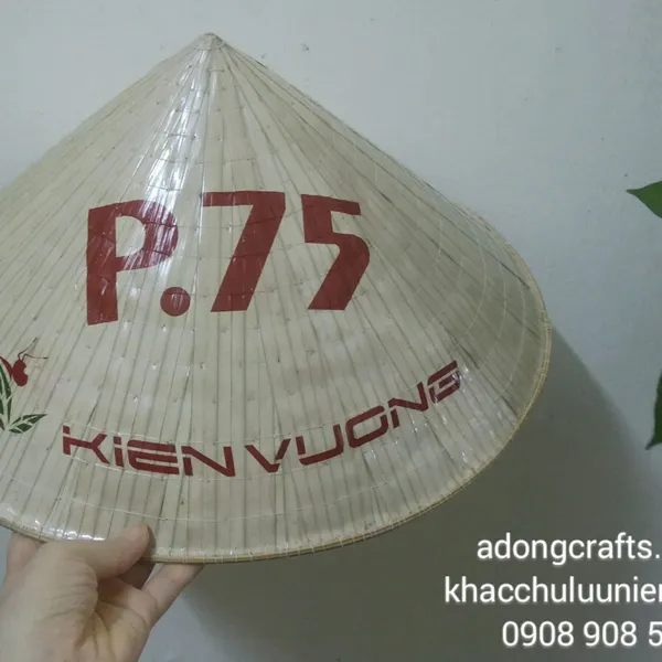 Nón lá in hình Logo và thông tin công ty
