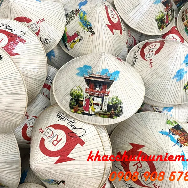 Nón lá in logo số lượng từ 10 cái
