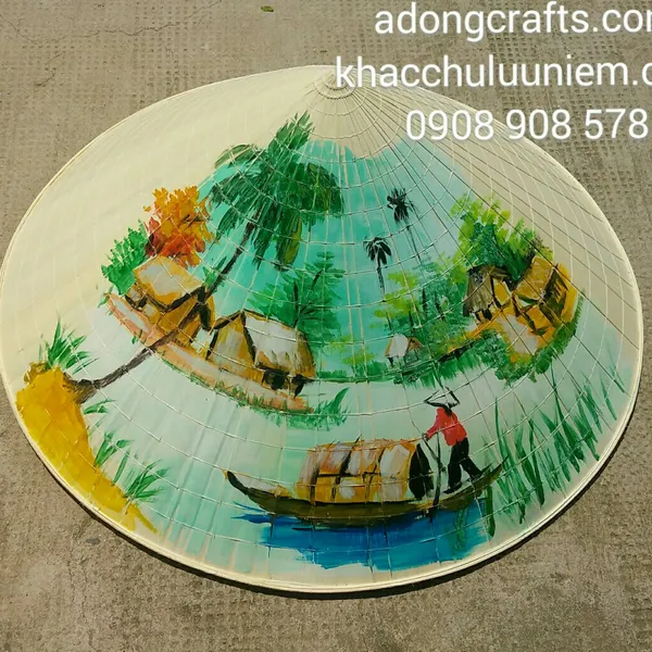 Nón lá Vẽ cảnh đồng quê Việt Nam, Có thể vẽ cảnh theo yêu cầu khách hàng