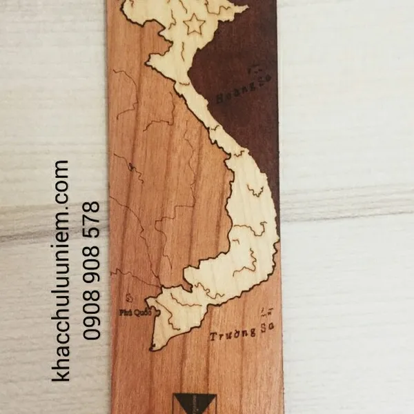 Sản xuất Bookmark Bản Đồ in logo