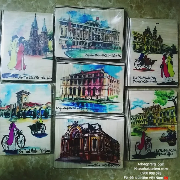 Sổ gỗ Phong Cảnh Việt nam lớn A6