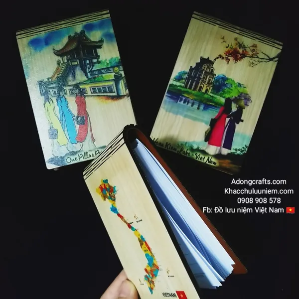 Sổ tay lưu niệm hình cảnh địa danh nổi tiếng Việt Nam