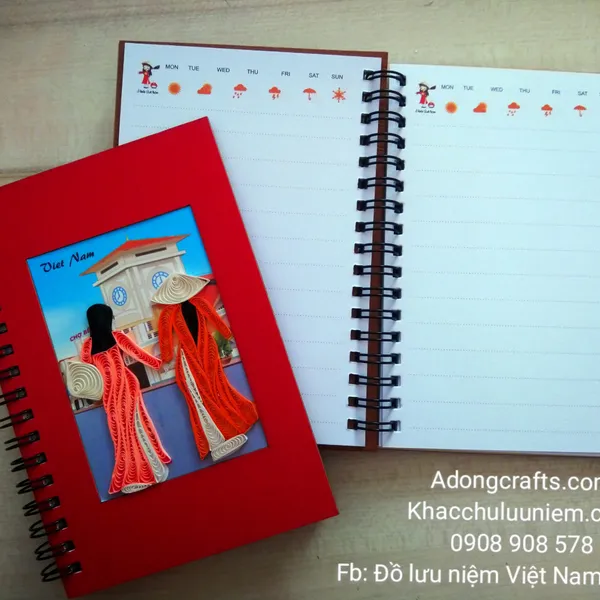 Sổ tranh giấy xoắn phong cảnh Việt Nam