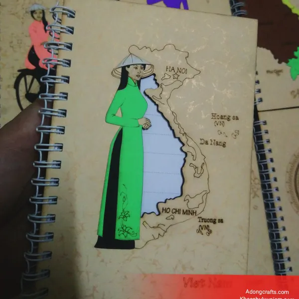 Sổ tranh gỗ Việt Nam