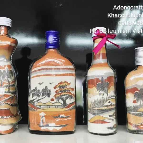 Tranh chai cát tự nhiên