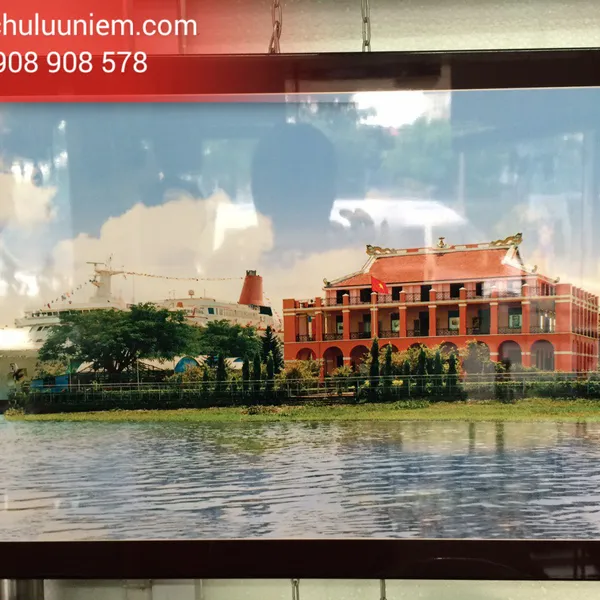 Tranh Sơn Mài Bến Nhà Rồng