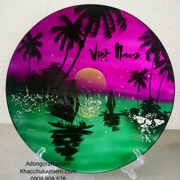 Tranh sơn mài cảnh Biển Việt Nam