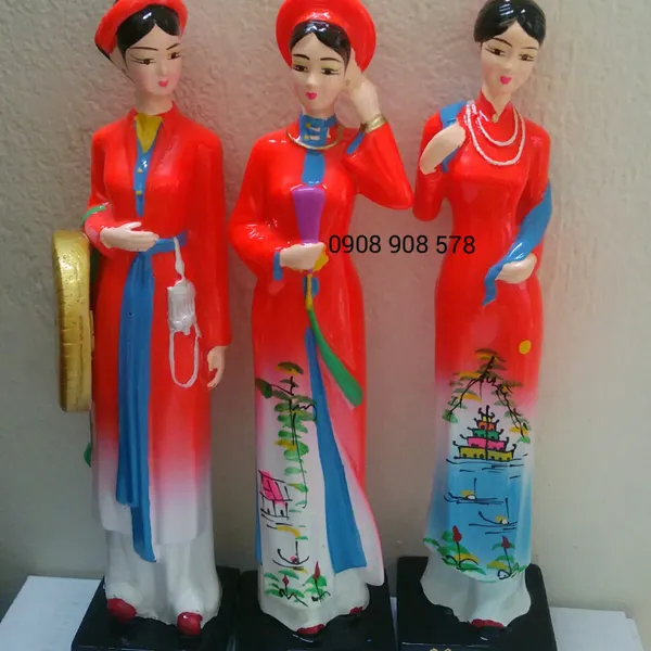 Tượng cô gái 3 miền Bắc Trung Nam - Việt Nam