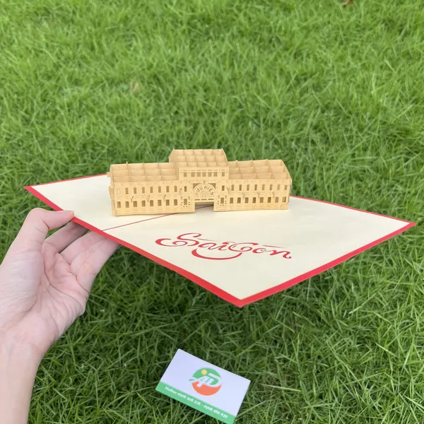 Thiệp 3D Dựng Giấy Nổi Địa Danh Bắc - Nam
