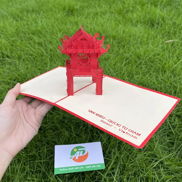 Thiệp 3D Dựng Giấy Nổi Địa Danh Bắc - Nam