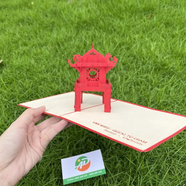 Thiệp 3D Dựng Giấy Nổi Địa Danh Bắc - Nam