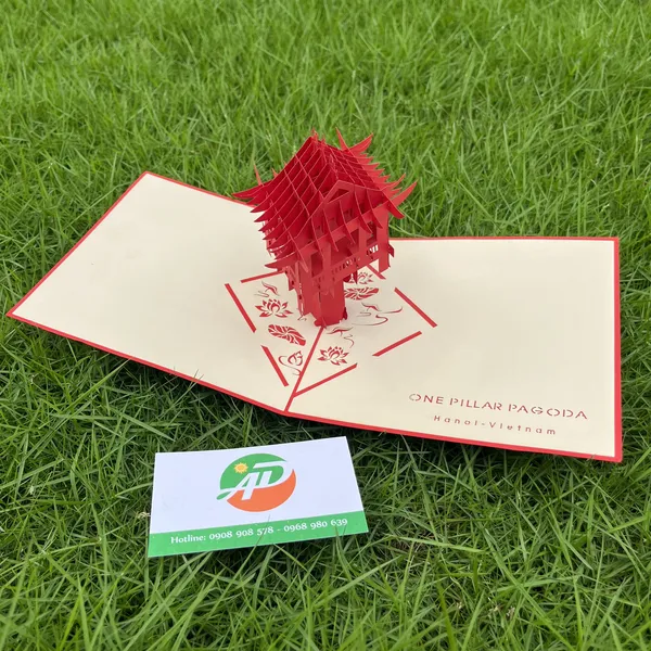 Thiệp 3D Dựng Giấy Nổi Địa Danh Bắc - Nam