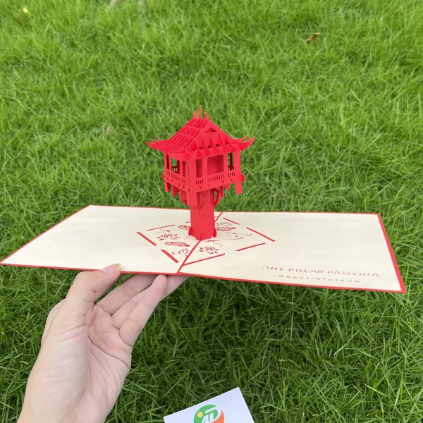 Thiệp 3D Dựng Giấy Nổi Địa Danh Bắc - Nam