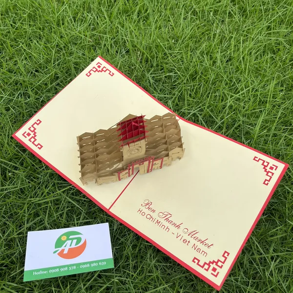 Thiệp 3D Dựng Giấy Nổi Địa Danh Bắc - Nam