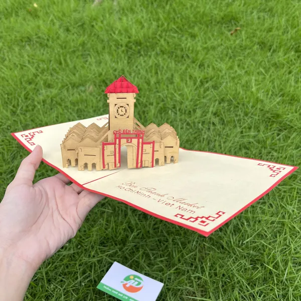 Thiệp 3D Dựng Giấy Nổi Địa Danh Bắc - Nam