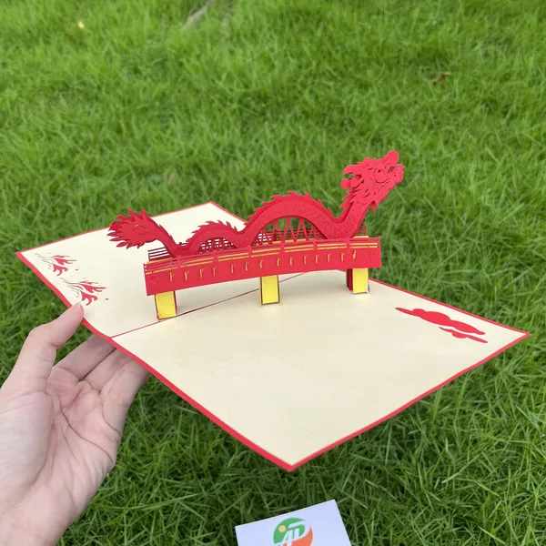 Thiệp 3D Dựng Giấy Nổi Địa Danh Bắc - Nam
