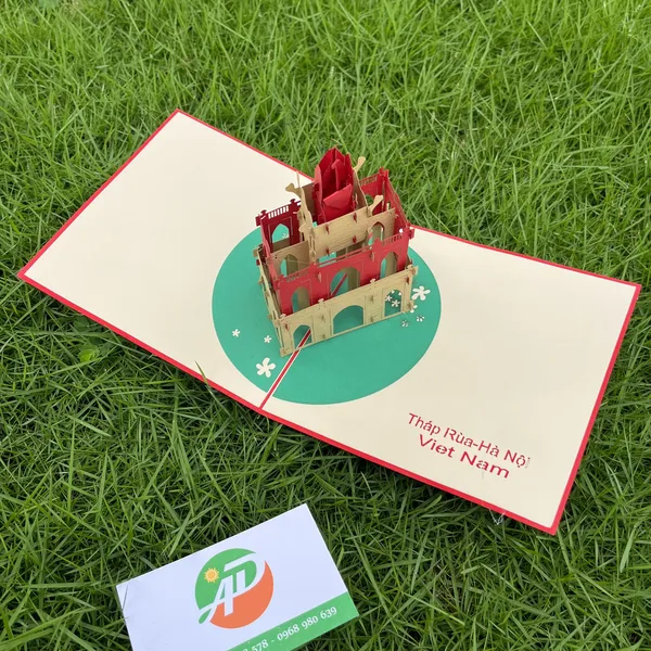 Thiệp 3D Dựng Giấy Nổi Địa Danh Bắc - Nam